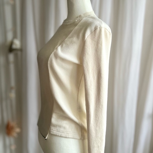 [NEW ARRIVAL] Proenza Schouler Crème Knit Top, Asymmetrical Small (S) - Picture 4 of 13